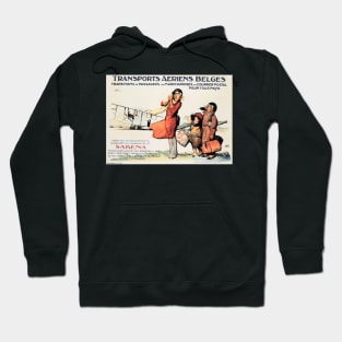 Transports Aeriens Belges SABENA Airline Vintage Travel Hoodie